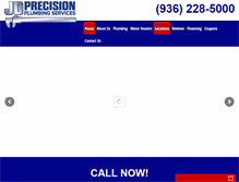 Tablet Screenshot of jdprecisionplumbing.com